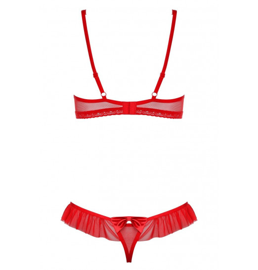 Полупрозрачный комплект с бантиками