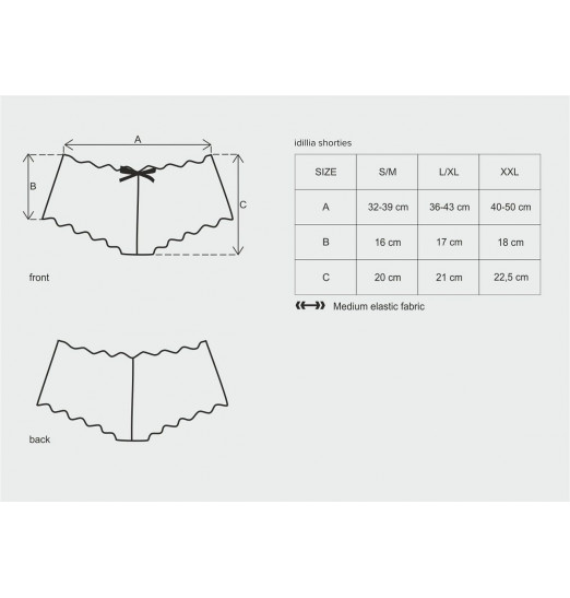 Ажурные трусики-шорты с крупным цветочным узором Ажурные трусики-шорты с крупным цветочным узором
