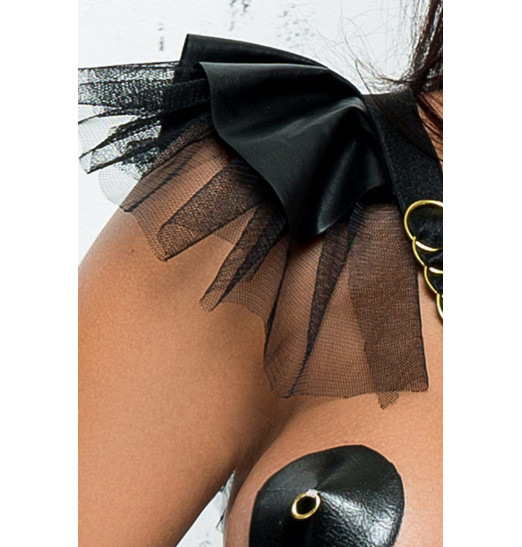 Игривый комплект из стреп-лент с оборочками Babette