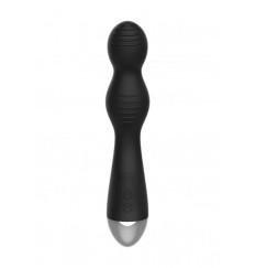 Чёрный вибратор с электростимуляцией E-Stimulation G-spot Vibrator - 19,5 см.