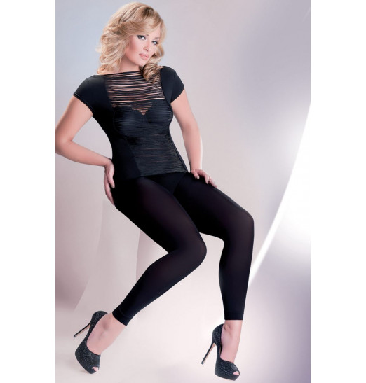 Черные легинсы из микрофибры Microfibre Leggings Plus Size 100 den Черные легинсы из микрофибры Microfibre Leggings Plus Size 100 den