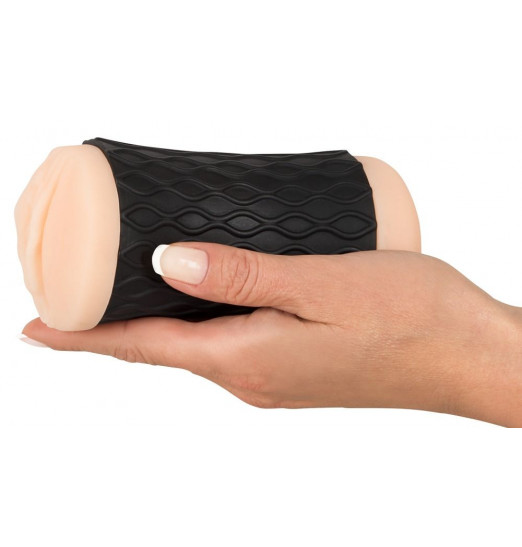 Двусторонний мастурбатор Nature Skin - вагина и анус