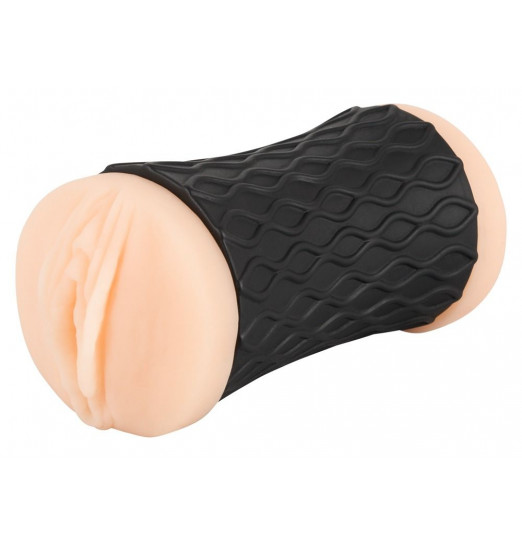 Двусторонний мастурбатор Nature Skin - вагина и анус