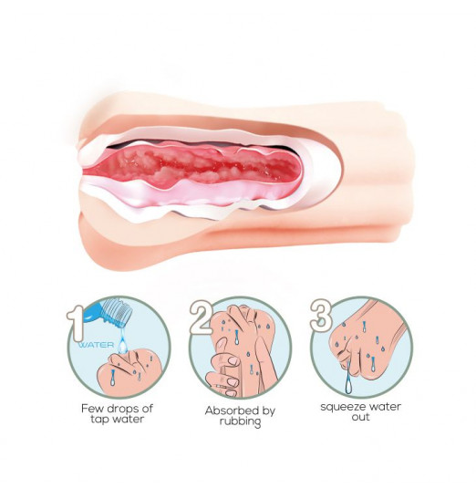 Мастурбатор-вагина Crazy Bull с эффектом смазки