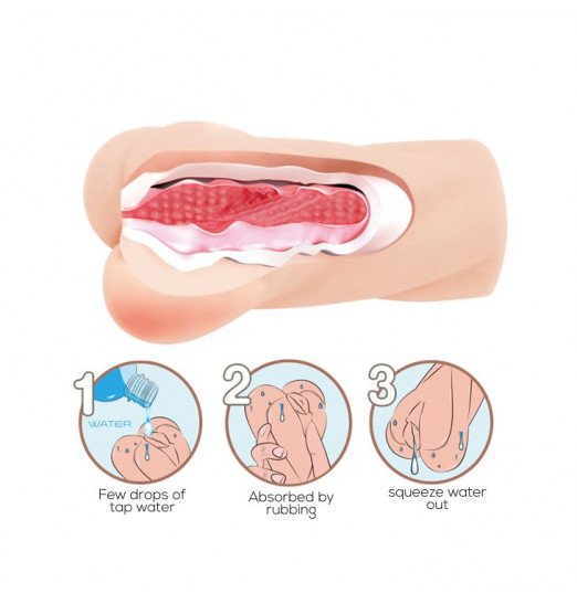 Мастурбатор-вагина Crazy Bull Heart Shape с эффектом смазки