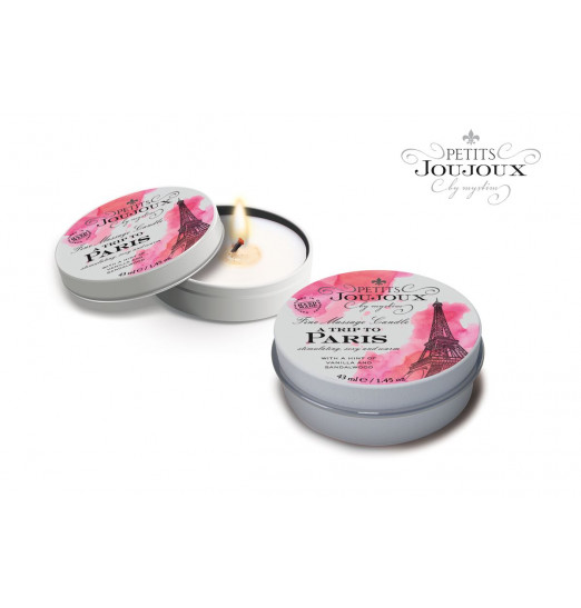 Массажная свеча Petits Joujoux Paris с ароматом ванили и сандала - 33 гр. Массажная свеча Petits Joujoux Paris с ароматом ванили и сандала - 33 гр.