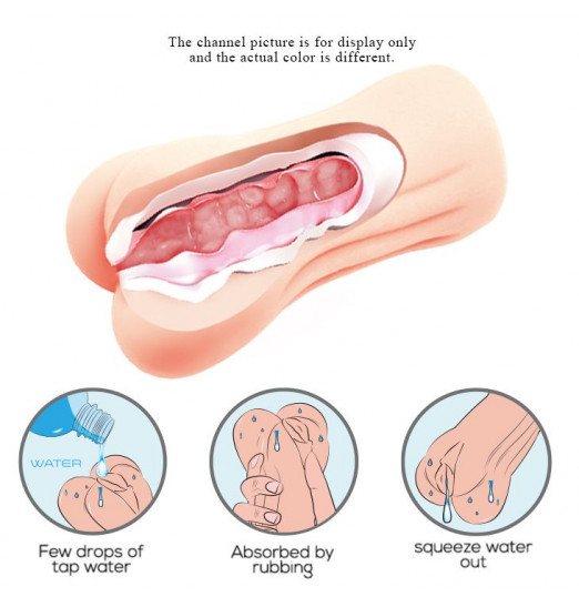 Мастурбатор-вагина с эффектом смазки Мастурбатор-вагина с эффектом смазки