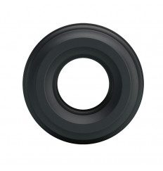 Чёрное широкое эрекционное кольцо