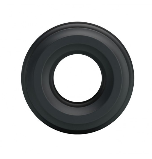 Чёрное широкое эрекционное кольцо