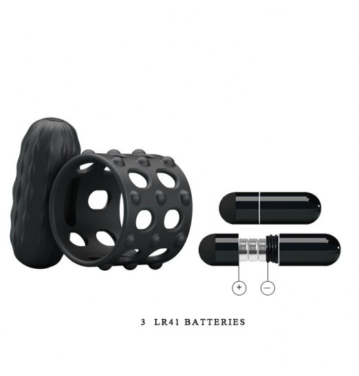 Широкое эрекционное кольцо с вибрацией Osborn