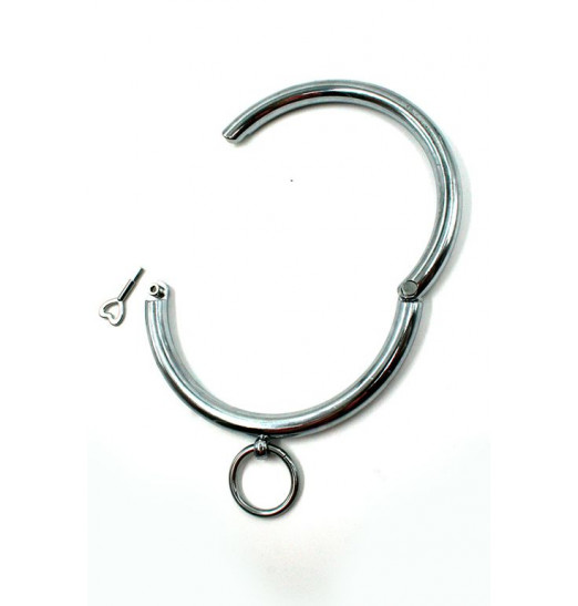 Металлический ошейник с кольцом для фиксации Металлический ошейник с кольцом для фиксации