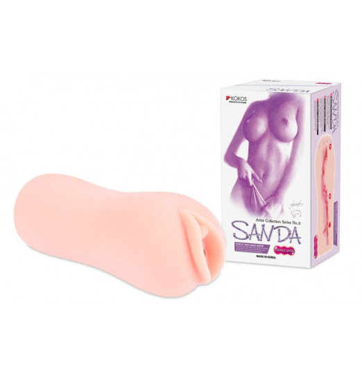 Мастурбатор-вагина Sanda с рельефным тоннелем Мастурбатор-вагина Sanda с рельефным тоннелем