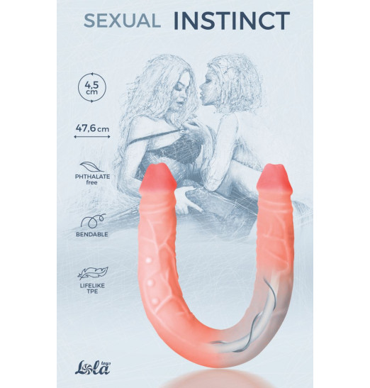 Гнущийся фаллоимитатор Sexual Instinct - 47,6 см. Гнущийся фаллоимитатор Sexual Instinct - 47,6 см.