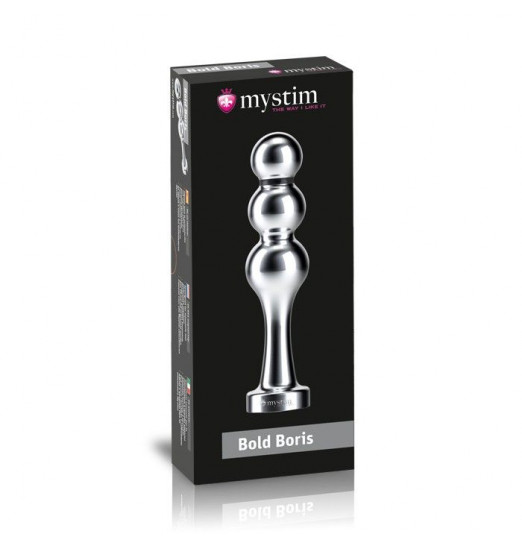 Металлический стимулятор Bold Boris для электросекса - 14 см.