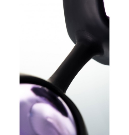 Фиолетово-чёрные вагинальные шарики TOYFA A-toys