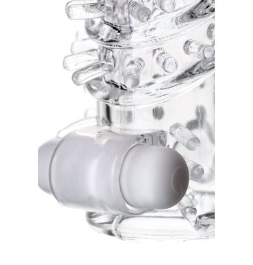 Насадка на пенис TOYFA A-Toys с вибропулей и шипами - 13,4 см. Насадка на пенис TOYFA A-Toys с вибропулей и шипами - 13,4 см.