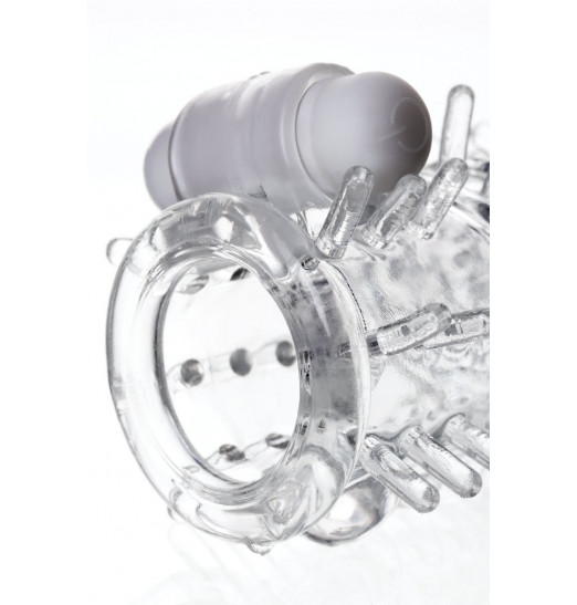 Насадка на пенис TOYFA A-Toys с вибропулей и шипами - 13,4 см. Насадка на пенис TOYFA A-Toys с вибропулей и шипами - 13,4 см.