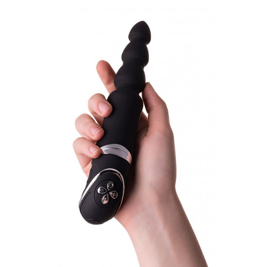 Чёрный анальный вибростимулятор Erotist - 20,7 см. Чёрный анальный вибростимулятор Erotist - 20,7 см.