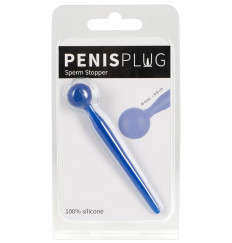 Синий уретральный стимулятор Penis Plug - 9,6 см.
