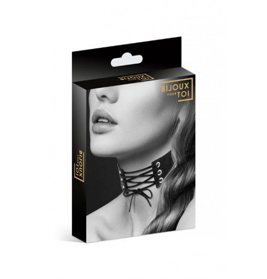 Оригинальный ошейник-чокер со шнуровкой Оригинальный ошейник-чокер со шнуровкой