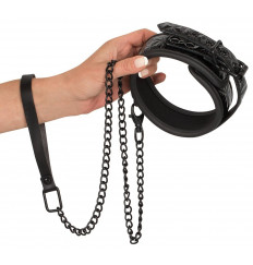 Ошейник и поводок с геометрическим узором Collar with Leash