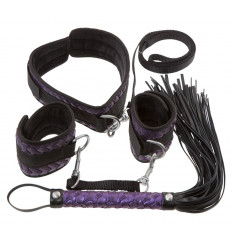 Чёрно-фиолетовый набор для бондажа Bondage Set