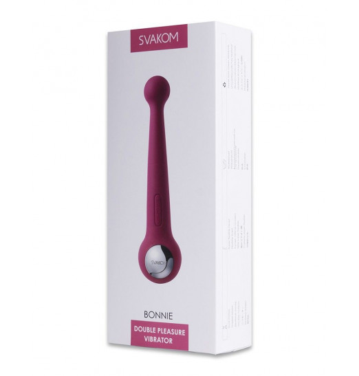 Вибратор Bonnie Plum Red с 2 моторами и гнущейся головкой - 20 см. Вибратор Bonnie Plum Red с 2 моторами и гнущейся головкой - 20 см.
