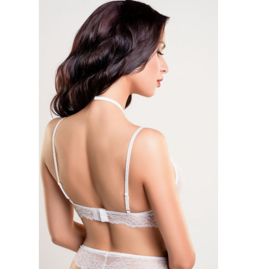 Удлиненный бралетт со вставками кружева