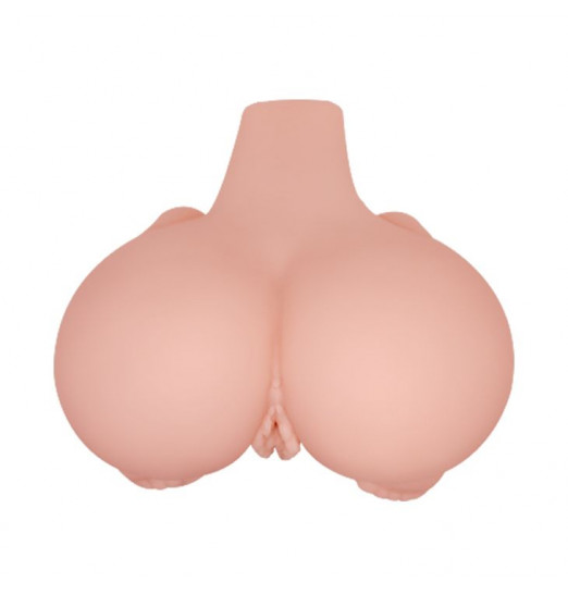 Реалистичная попка с 2 любовными тоннелями и вибрацией