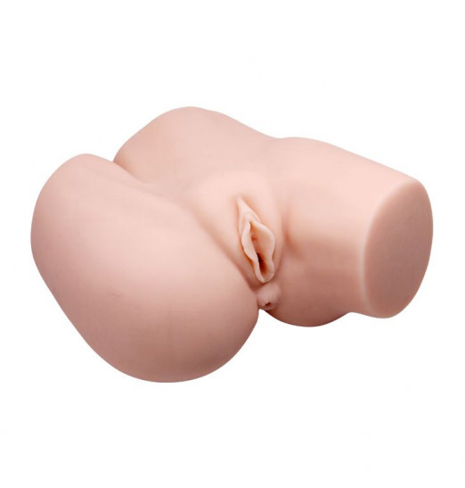 Телесный полуторс с двумя любовными тоннелями и вибрацией Телесный полуторс с двумя любовными тоннелями и вибрацией