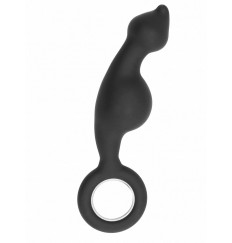 Анальный стимулятор No.62 Dildo With Metal Ring - 18 см.