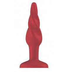 Красная анальная пробка Butt Plug Rounded 3 Inch - 7,6 см.
