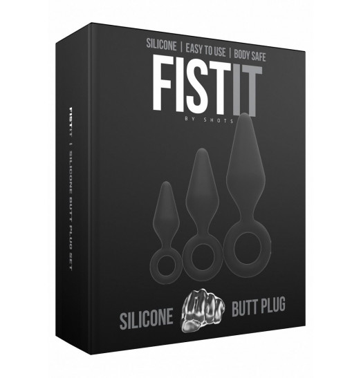 Набор из 3 анальных пробок Silicone Butt Plug Set