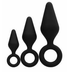Набор из 3 анальных пробок Silicone Butt Plug Set