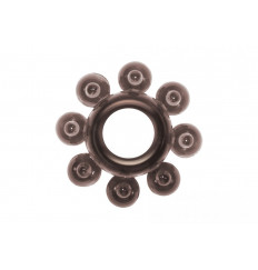 Чёрное эрекционное кольцо Rings Bubbles