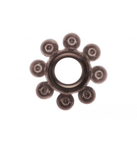 Чёрное эрекционное кольцо Rings Bubbles