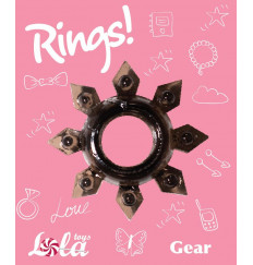 Чёрное эрекционное кольцо Rings Gear