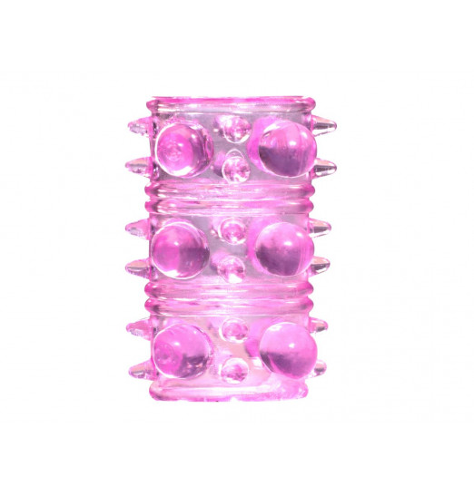 Розовая насадка на пенис Rings Armour