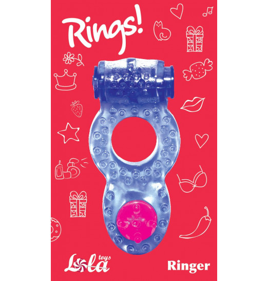 Фиолетовое эрекционное кольцо Rings Ringer