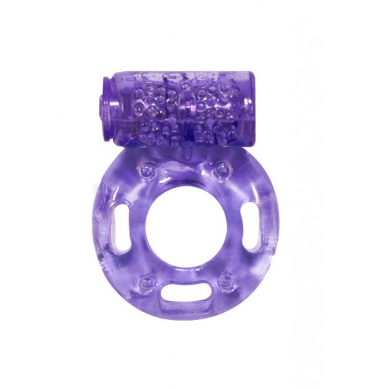 Фиолетовое эрекционное кольцо с вибрацией Rings Axle-pin