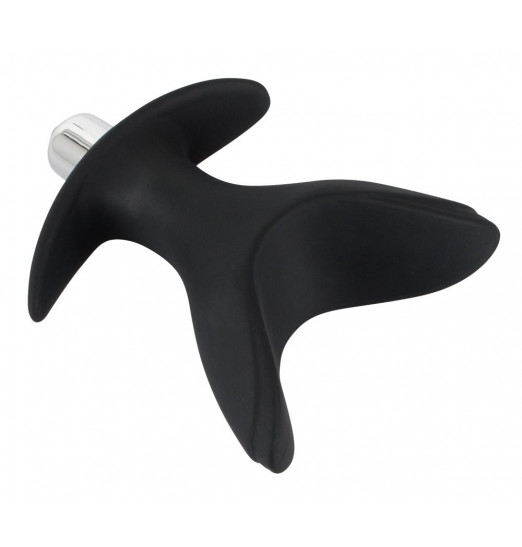 Чёрная анальная V-образная пробка Black Velvets Vibrating Anchor Plug с вибрацией - 10,3 см. Чёрная анальная V-образная пробка Black Velvets Vibrating Anchor Plug с вибрацией - 10,3 см.