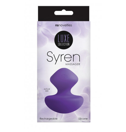 Фиолетовый универсальный вибромассажер Luxe Syren Massager