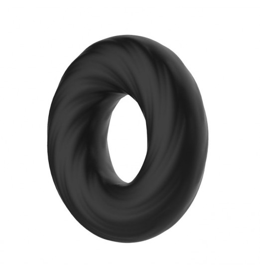 Чёрное эластичное эрекционное кольцо Super Soft Чёрное эластичное эрекционное кольцо Super Soft