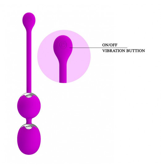 Лиловые вагинальные виброшарики Willie с пультом ДУ Лиловые вагинальные виброшарики Willie с пультом ДУ