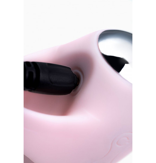 Нежно-розовая вибронасадка на палец DUTTY