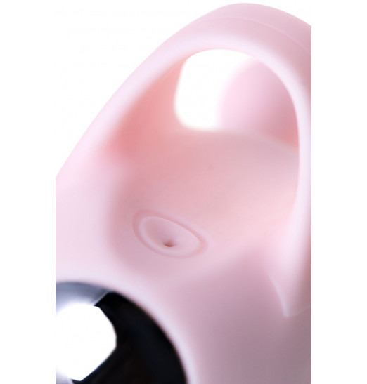Нежно-розовая вибронасадка на палец DUTTY