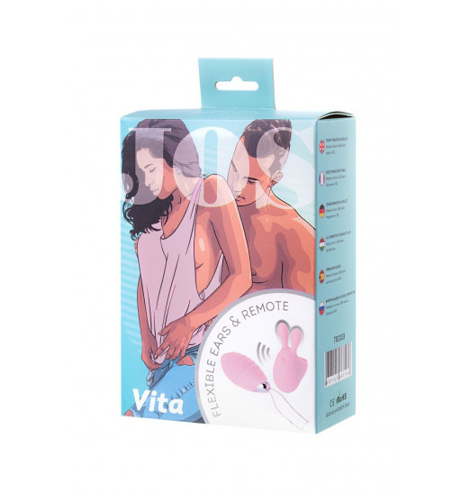 Нежно-розовый набор VITA: вибропуля и вибронасадка на палец Нежно-розовый набор VITA: вибропуля и вибронасадка на палец