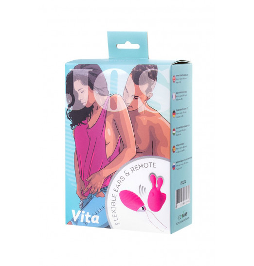 Розовый набор VITA: вибропуля и вибронасадка на палец