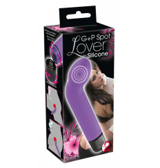Фиолетовый вибростимулятор унисекс G+P Spot Lover - 16 см.