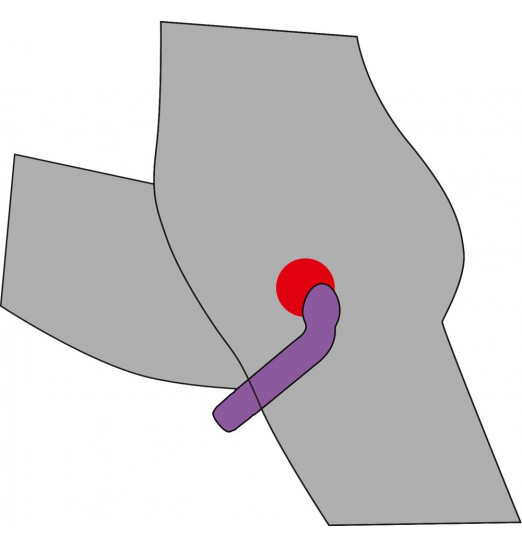 Фиолетовый вибростимулятор унисекс G+P Spot Lover - 16 см.